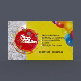 The New Decoration business card example